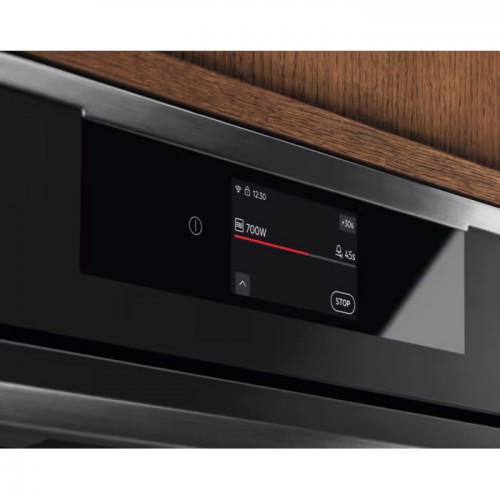 Встраиваемая микроволновая печь Electrolux с грилем, 44 л, 1000 Вт, черная - электронное управление, автоприготовление, авторазмораживание