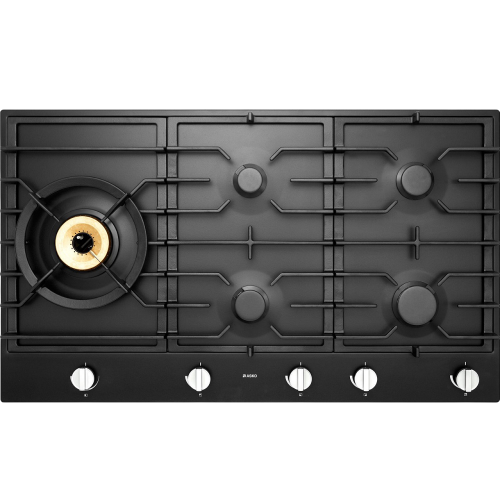 Встраиваемая газовая панель ASKO 476659 | 4 конфорки, гибридные, Super Vario Wok, чугунные решетки, автоподжиг, антрацит