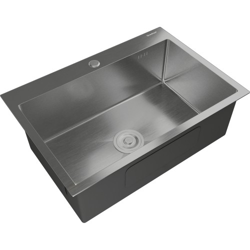 H1: Врезная мойка GRANFEST METAL 6545 из нержавеющей стали 600x350x205 мм - качественный выбор для вашей кухни