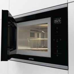 Микроволновая печь Gorenje BMX251SG2BG, 20 л, 800 Вт, гриль 1000 Вт, 15 автопрограмм, черная.
