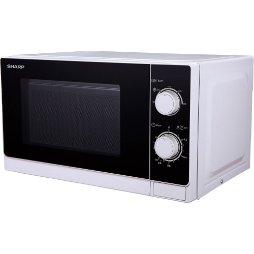 Микроволновая печь Sharp 20 л, 800 Вт, эмаль, белый - идеальное решение для вашей кухни