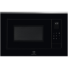 Встраиваемая микроволновая печь ELECTROLUX с грилем, 25 л, черная/нержавеющая сталь, высота 390 мм