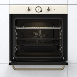 Духовой шкаф GORENJE BOS67371CLI, 77 л, электронный программатор, паровая очистка, 300°C, 59.7x59.5x56.4 см, бежевый.