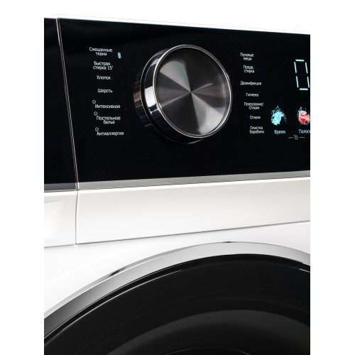 Стиральная машина Delonghi 10.5 кг, 1200 об/мин, инверторный мотор, 14 программ, LED дисплей, глубина 62.8 см