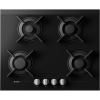 Варочная панель ASKO 746785 - газовая, 64 см, 4 конфорки, механическое управление, автоматический электроподжиг, матовый черный цвет