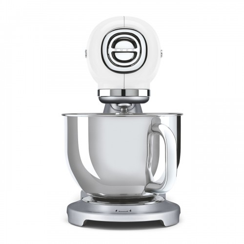 Планетарный миксер SMEG 800 Вт, 4.8 л, 10 скоростей, белый – стиль 50-х годов