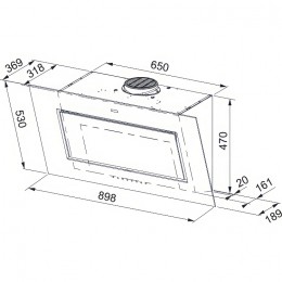 Вытяжка Franke FMY PER PRO BK F90, 90 см, 1200 м³/ч, черная, SKU 330.0682.354