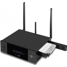Медиаплеер/ Mediaplayer Dune HD Solo 8K: 8K/60 Hz/Dolby Vision/HDR10+/HDR, CPU Amlogic S9284-K/J, RAM 8 Gb, Flash 64 Gb, 3xUSB3.0, 1xUSB2.0, HDD SATA 3.5", LAN 1000Mb/s, WiFi 802.11ax, BT 5.2, HDMI 2.1a, S/PDIF, Audio Out RCA, BT+Voice Remote Control