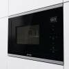 Встраиваемая микроволновая печь Gorenje, 20 л, 5 уровней мощности, гриль, черная, размеры 38x56.8x34 см