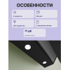 Наклонная вытяжка для настенного монтажа 90 см, 700 м³/ч, черная, с сенсорным управлением