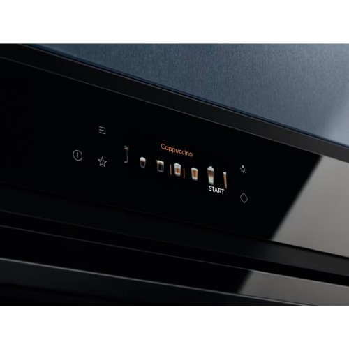 Встраиваемая кофемашина ELECTROLUX с сенсорным управлением - автоматическая черная кофемашина