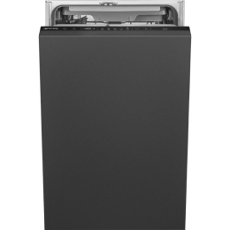 Посудомоечная машина Smeg/ Посудомоечная машина Smeg, 45 см, 10 комплектов, 3 корзины, 8 программ, сенсорное управление, отсрочка старта, автоматическое открывание дверцы, инверторный мотор, сенсор чистоты воды, полная защита от протечек, функция "ст