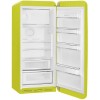Холодильник SMEG 1530x601x728 мм, однокамерный, стиль 50-х, цвет лайм, объем 270 л, инверторный компрессор, LED освещение