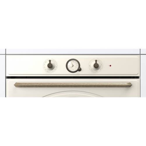 Встраиваемая электрическая духовка GORENJE с полезным объемом 77 л, электронным программатором и паровой очисткой, 300 °С, бежевый цвет