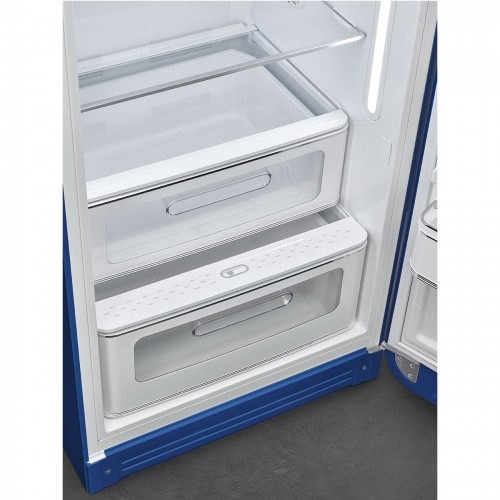Холодильник SMEG 1530x601x728 мм, однокамерный с морозильной камерой, стиль 50-х, 270 л, синий, инверторный компрессор, LED освещение