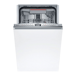 Встраиваемая посудомоечная машина BOSCH SPV4HMX14Q, 45 см, 10 комплектов, А+, 46 дБ, белая