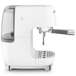 Кофемашина SMEG ECF03WHEU, рожковая, 15 бар, 1.4 л, капучинатор, кнопочное управление.