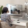 Кронштейн настенный для монитора ONKRON 13-34 с 1 коленом, струбциной и регулировкой наклона до -35°/+35°