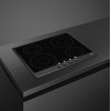 Встраиваемая индукционная варочная панель SMEG, 60 см, антрацит с латунной фурнитурой