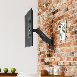 Кронштейн ONKRON G120 Black для мониторов 13-34, VESA 75x75/100x100, наклон -35°/+35°, поворот 180°, нагрузка 1-8 кг.