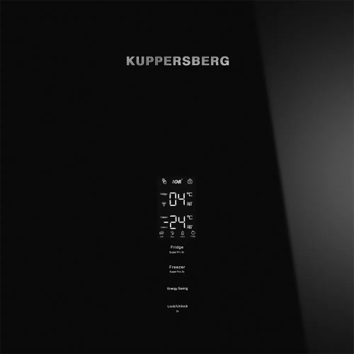 Холодильник KUPPERSBERG 1953х595х635 мм, 402 л, инверторный компрессор, No Frost, LED дисплей - High-Tech отдельностоящий холодильник