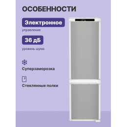 Встраиваемый холодильник Liebherr ICSe 5103-22 001, 2-камерный, 178 см, EasyFresh, SmartFrost, door sliding