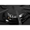 H1: Газовая варочная поверхность Kuppersberg 60 см с WOK конфоркой, автоподжигом и чугунными решетками - Черная закаленная стеклянная модель