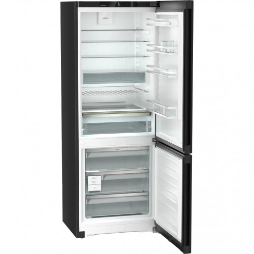 Холодильник LIEBHERR с NoFrost, EasyFresh, 474 л, A++, Black Steel, 201.5 см, 3 контейнера