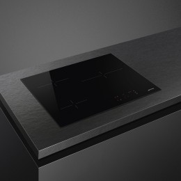 Варочная поверхность SMEG/ Варочная поверхность SMEG, 60 см, прямой край, 3 зоны нагрева, Hi-Light, 9 уровней мощности, автоматическое выключение, индикация остаточного тепла, таймер, бустер, сенсорное управление, цвет черный