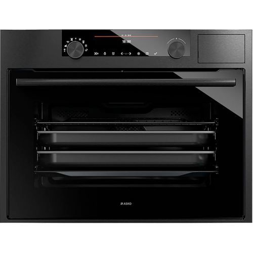 Встраиваемая электрическая духовка ASKO 736347 - 45.5 см, 51 л, 160 программ, 11 режимов, гриль, сенсорные переключатели, серия Craft