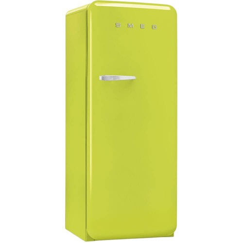Холодильник SMEG 1530x601x728 мм, однокамерный, стиль 50-х, цвет лайм, объем 270 л, инверторный компрессор, LED освещение