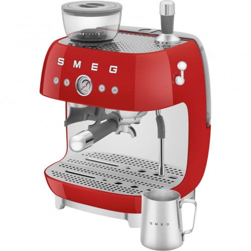 H1: Кофемашина-эспрессо SMEG EGF03RDEU с встроенной кофемолкой, красная - идеальный выбор для настоящих ценителей кофе