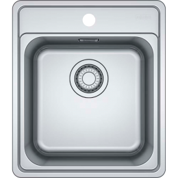 Мойка Franke 101.0689.880, Серия BELL, BCX 610-42 TL, 415 x 480 mm, чаша 350 x 350 x 180 mm, монтаж сверху, скрытый перелив, крепления FastFix.