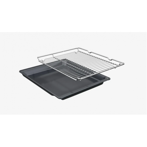 Компактная духовка с микроволновкой Bosch 45л, 16 типов нагрева, инвертор, SoftClose и SoftOpen, черная