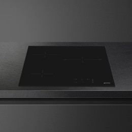 Варочная поверхность SMEG/ Варочная поверхность SMEG, 60 см, прямой край, 3 зоны нагрева, Hi-Light, 9 уровней мощности, автоматическое выключение, индикация остаточного тепла, таймер, бустер, сенсорное управление, цвет черный
