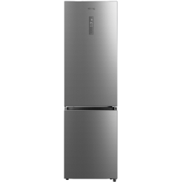 Холодильник Korting KNFC 62029 X, 360 л, No Frost, сенсорное управление, цифровой дисплей, Super Cool, Cold Metal.