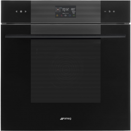 Встраиваемый духовой шкаф SMEG SO6102S3PB3, 60 см, комбинированный с паром, 12 функций, Black, А++.