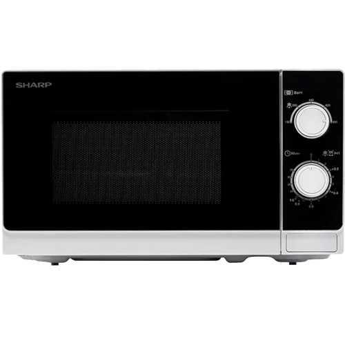 Микроволновая печь Sharp 20 л, 800 Вт, эмаль, белый - идеальное решение для вашей кухни