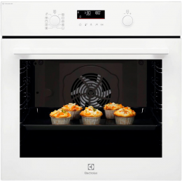 Электрический духовой шкаф Electrolux EOD6F77WV, 72 л, 9 режимов, конвекция, пар, каталитическая очистка, 3 стекла.