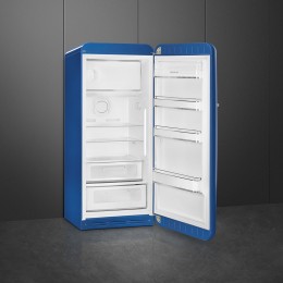 Холодильник SMEG FAB28RBE6, 1530х601х728 мм, однокамерный, 270 л, морозильная камера, LED, инверторный компрессор, класс C, синий, стиль 50-х.