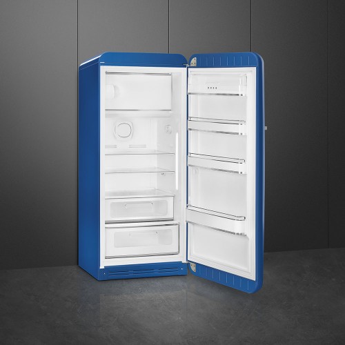 Холодильник SMEG 1530x601x728 мм, однокамерный с морозильной камерой, стиль 50-х, 270 л, синий, инверторный компрессор, LED освещение