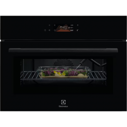 Встраиваемый духовой шкаф Electrolux LVL8E09Z, 45 см, 44 л, 17 режимов, СВЧ, черный