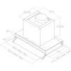 Встраиваемая вытяжка ELICA 60 см с отводом/рециркуляцией, LED освещением и датчиком Airmatic – Энергоэффективность А+