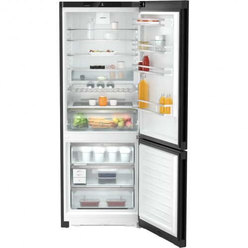 Холодильник LIEBHERR с NoFrost, EasyFresh, 474 л, A++, Black Steel, 201.5 см, 3 контейнера
