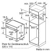 Встраиваемый духовой шкаф Bosch с 14 режимами, TFT-дисплеем и системой EcoClean, черный цвет, 71 л, контроль температуры до 300 °C
