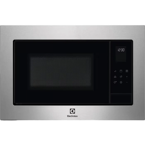 Встраиваемая микроволновая печь ELECTROLUX с грилем, 25 л, черный/нерж. сталь, высота 390 мм