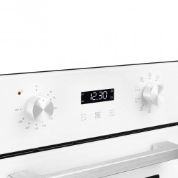 Электрический духовой шкаф Monsher MOE 4592 Blanc, 45 см, 50 л, 9 режимов, белый, гидролизная очистка.