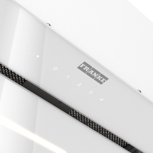 Вытяжка Franke 305.0738.596/ Best, Вытяжка LUCE 60 WH, Встраиваемая вытяжка, воздухопроизводительность 1000 м3/ч, периметральное всасывание, сенсорное управление, пульт ДУ в комплекте, таймер остаточного хода, LED лента, цвет: белый