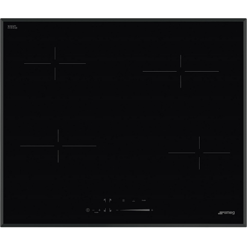 Варочная поверхность SMEG с скошенным краем, 4 конфорки, Hi-Light, 9 уровней мощности и индикацией остаточного тепла