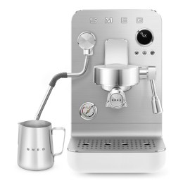 Кофемашина Smeg EMC02WHMEU, 15 бар, белая, кнопочное управление